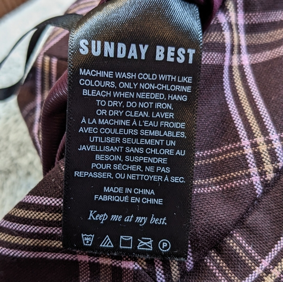 Aritzia Sunday Best Plaid Mini Pleated Skirt Size 2 - Picture 5 of 7